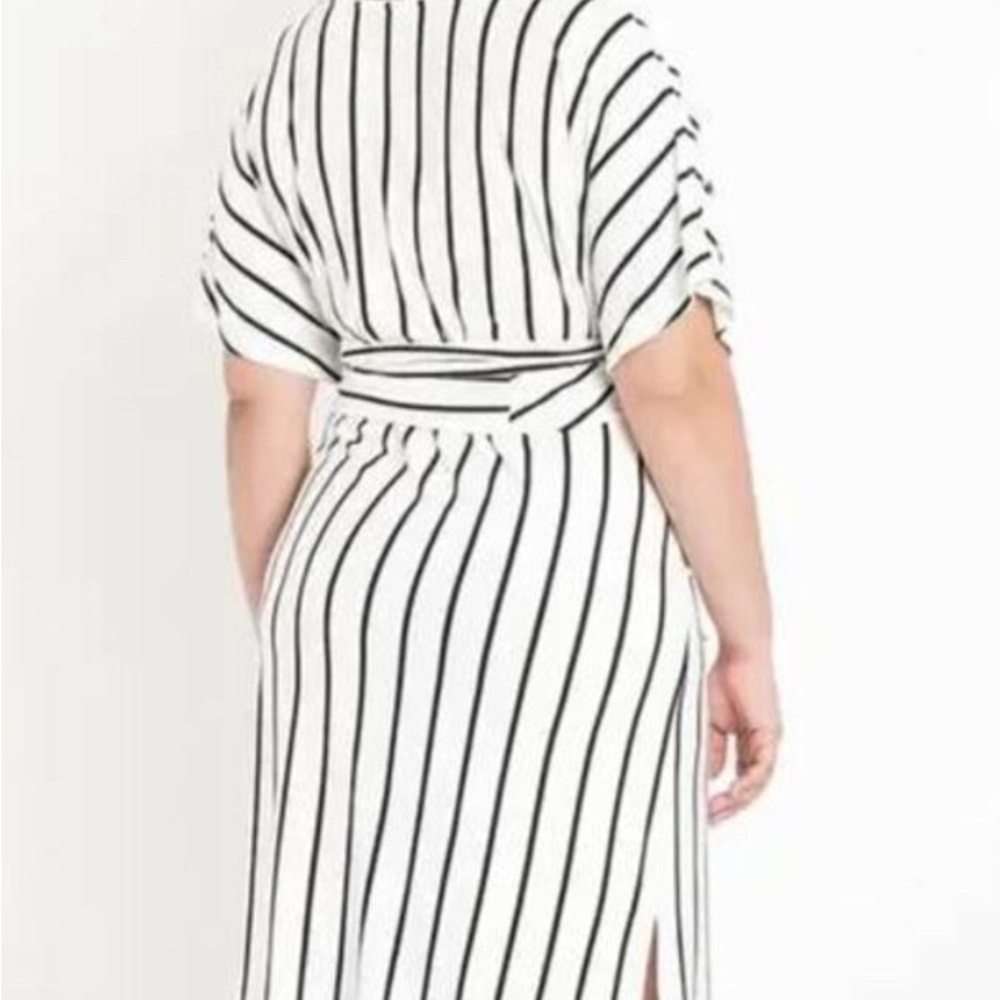 Eloquii Women's White and Black Dress